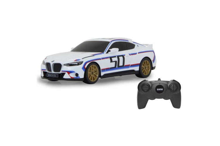 1:24 Jamara 402172 RC Sport Auto BMW 3.0 CSL - Wit - 2,4GHz - Jam402172 1 - JAM402172