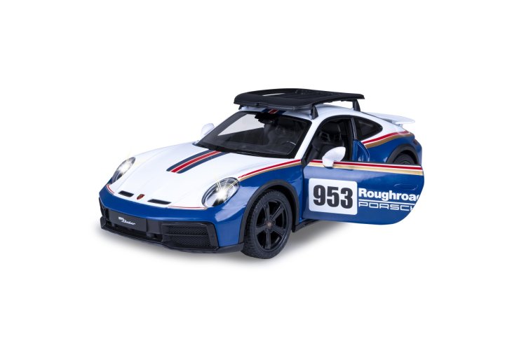 1:14 Jamara 402212 RC Auto Porsche 911 Dakar Performance - Wit/Blauw - 2,4GHz - Jam402212 6 - JAM402212