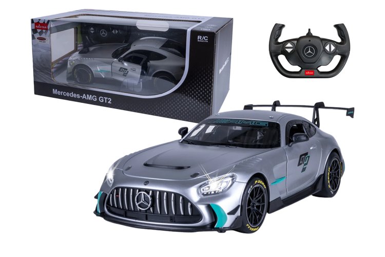 1:14 Jamara 402241 RC Car &ndash; Mercedes-AMG GT2 with Manually Opening Doors &ndash; Silver &ndash; 2.4GHz - Jam402241 1 - JAM402241