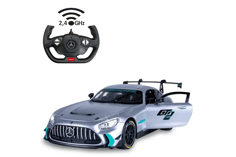 1:14 Jamara 402241 RC Car &ndash; Mercedes-AMG GT2 with Manually Opening Doors &ndash; Silver &ndash; 2.4GHz - Jam402241 2 - JAM402241