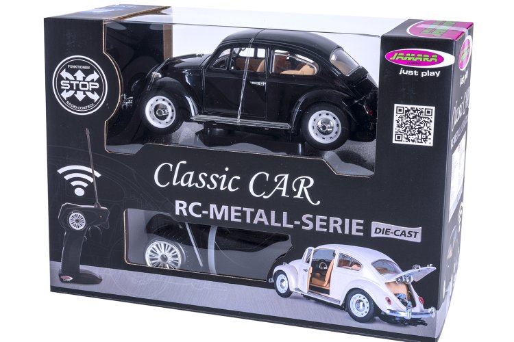 1:18 Jamara 402700 RC Classic Car &ndash; Volkswagen Beetle &ndash; Die-cast &ndash; Black &ndash; 27MHz - Jam402700 7 - JAM402700