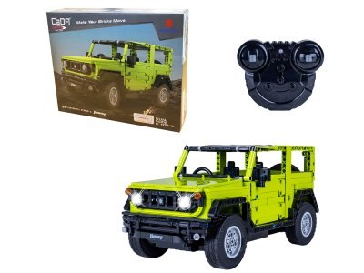 1:12 Jamara 402869 &ndash; RC CaDA Bricks &ndash; Suzuki Jimny &ndash; Green &ndash; 2.4 GHz &ndash; 579 Pieces - Jam402869 1 - JAM402869