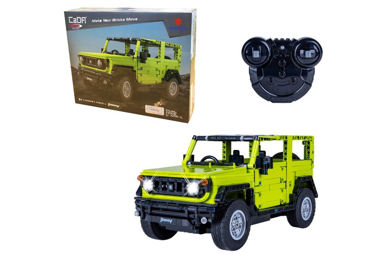 1:12 Jamara 402869 &ndash; RC CaDA Bricks &ndash; Suzuki Jimny &ndash; Green &ndash; 2.4 GHz &ndash; 579 Pieces - Jam402869 1 - JAM402869