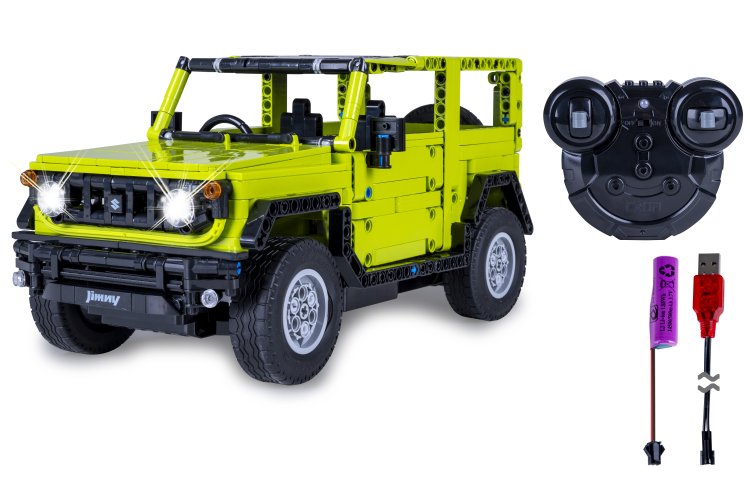 1:12 Jamara 402869 &ndash; RC CaDA Bricks &ndash; Suzuki Jimny &ndash; Green &ndash; 2.4 GHz &ndash; 579 Pieces - Jam402869 3 - JAM402869