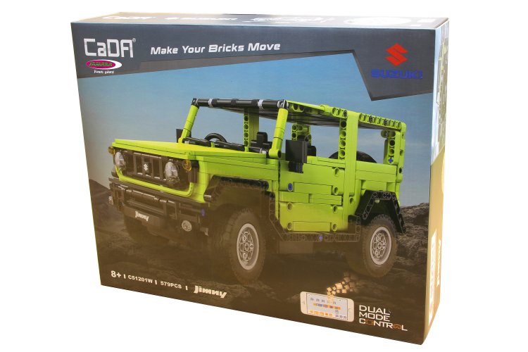 1:12 Jamara 402869 &ndash; RC CaDA Bricks &ndash; Suzuki Jimny &ndash; Green &ndash; 2.4 GHz &ndash; 579 Pieces - Jam402869 4 - JAM402869