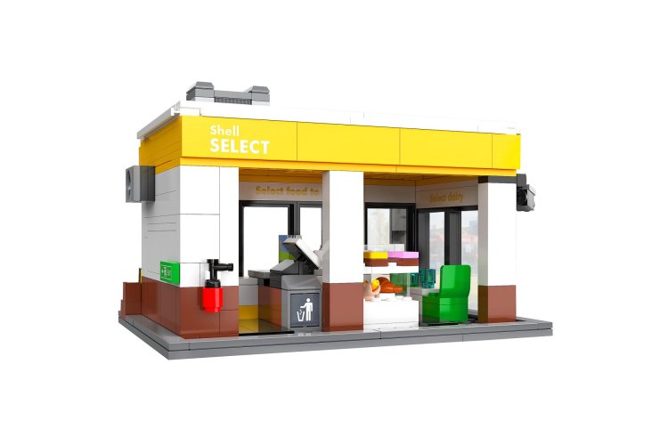 1:30 Jamara 402870 - CaDA Bricks - Shell Select - Tankstationwinkel - 303-delig - Jam402870 4 - JAM402870