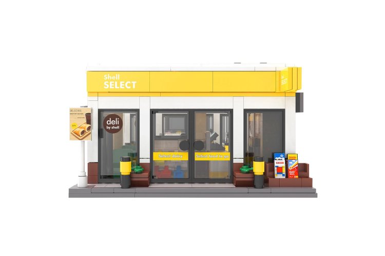 1:30 Jamara 402870 - CaDA Bricks - Shell Select - Tankstationwinkel - 303-delig - Jam402870 5 - JAM402870