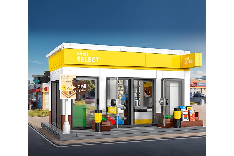 1:30 Jamara 402870 - CaDA Bricks - Shell Select - Tankstationwinkel - 303-delig - Jam402870 8 - JAM402870