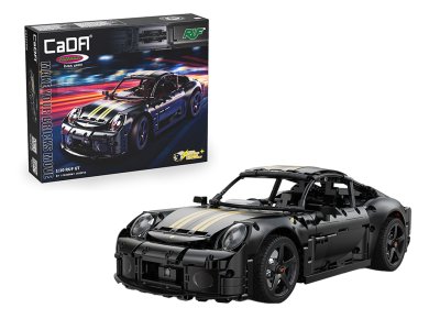 1:10 Jamara 402874 &ndash; CaDA Bricks &ndash; RUF GT &ndash; Black &ndash; Sports Car &ndash; 1655 Pieces - Jam402874 1 - JAM402874