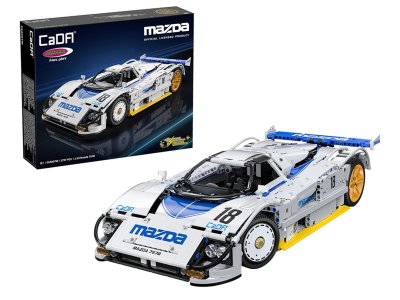 1:10 Jamara 402875 &ndash; CaDA Bricks &ndash; Mazda 787B &ndash; White &ndash; Race Car &ndash; 1797 Pieces - Jam402875 1 - JAM402875