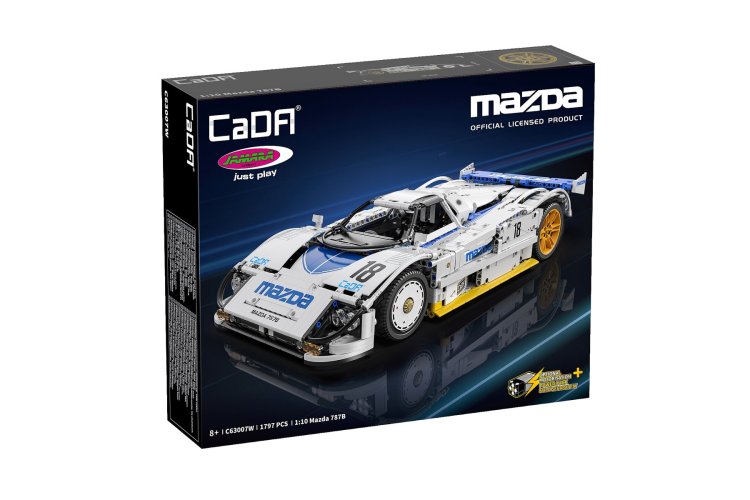 1:10 Jamara 402875 &ndash; CaDA Bricks &ndash; Mazda 787B &ndash; White &ndash; Race Car &ndash; 1797 Pieces - Jam402875 3 - JAM402875