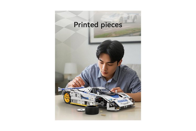 1:10 Jamara 402875 &ndash; CaDA Bricks &ndash; Mazda 787B &ndash; White &ndash; Race Car &ndash; 1797 Pieces - Jam402875 8 - JAM402875