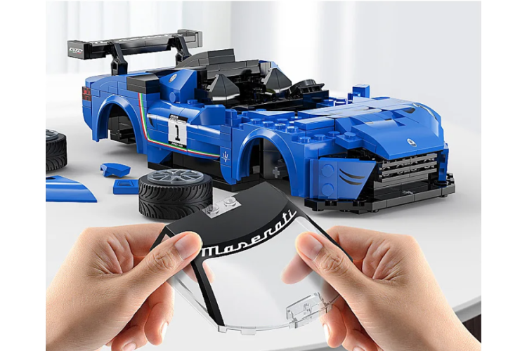 1:20 Jamara 402877 &ndash; RC CaDA Bricks &ndash; Maserati GT2 &ndash; Blue &ndash; 2.4 GHz &ndash; 320 Pieces - Jam402877 10 - JAM402877