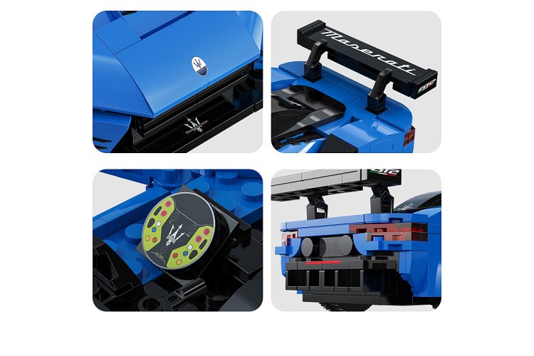 1:20 Jamara 402877 &ndash; RC CaDA Bricks &ndash; Maserati GT2 &ndash; Blue &ndash; 2.4 GHz &ndash; 320 Pieces - Jam402877 11 - JAM402877