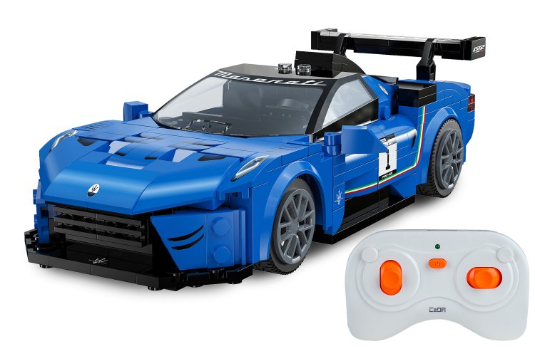 1:20 Jamara 402877 &ndash; RC CaDA Bricks &ndash; Maserati GT2 &ndash; Blue &ndash; 2.4 GHz &ndash; 320 Pieces - Jam402877 4 - JAM402877