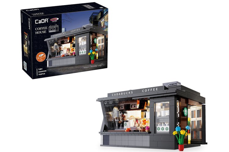 1:30 Jamara 402884 - CaDA Bricks - Koffiehuis met LED - 768-delig - Jam402884 1 - JAM402884