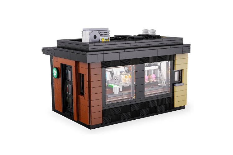 1:30 Jamara 402884 - CaDA Bricks - Koffiehuis met LED - 768-delig - Jam402884 6 - JAM402884