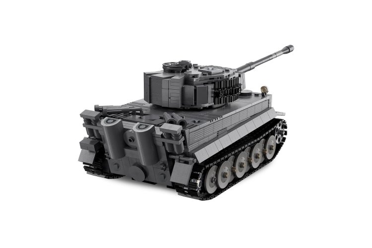 1:35 Jamara 402894 &ndash; RC CaDA Bricks &ndash; Panzer Tiger Tank &ndash; Grey &ndash; 2.4 GHz &ndash; 925 Pieces - Jam402894 11 - JAM402894