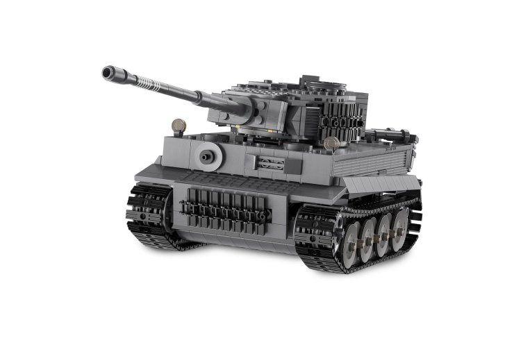 1:35 Jamara 402894 &ndash; RC CaDA Bricks &ndash; Panzer Tiger Tank &ndash; Grey &ndash; 2.4 GHz &ndash; 925 Pieces - Jam402894 6 - JAM402894