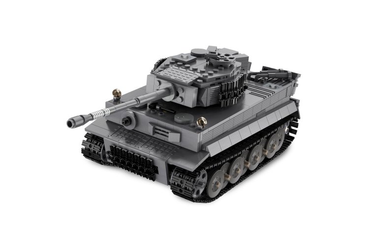 1:35 Jamara 402894 &ndash; RC CaDA Bricks &ndash; Panzer Tiger Tank &ndash; Grey &ndash; 2.4 GHz &ndash; 925 Pieces - Jam402894 7 - JAM402894