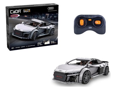1:14 Jamara 402898 &ndash; RC CaDA Bricks &ndash; Audi R8 Coup&eacute; &ndash; Grey &ndash; Supercar &ndash; 536 Pieces - Jam402898 1 - JAM402898