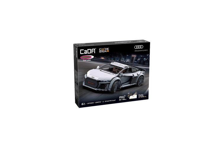 1:14 Jamara 402898 &ndash; RC CaDA Bricks &ndash; Audi R8 Coup&eacute; &ndash; Grey &ndash; Supercar &ndash; 536 Pieces - Jam402898 3 - JAM402898