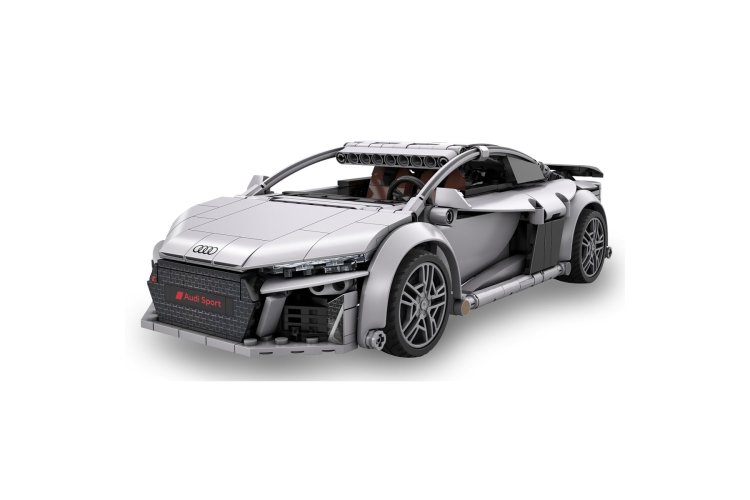 1:14 Jamara 402898 &ndash; RC CaDA Bricks &ndash; Audi R8 Coup&eacute; &ndash; Grey &ndash; Supercar &ndash; 536 Pieces - Jam402898 6 - JAM402898