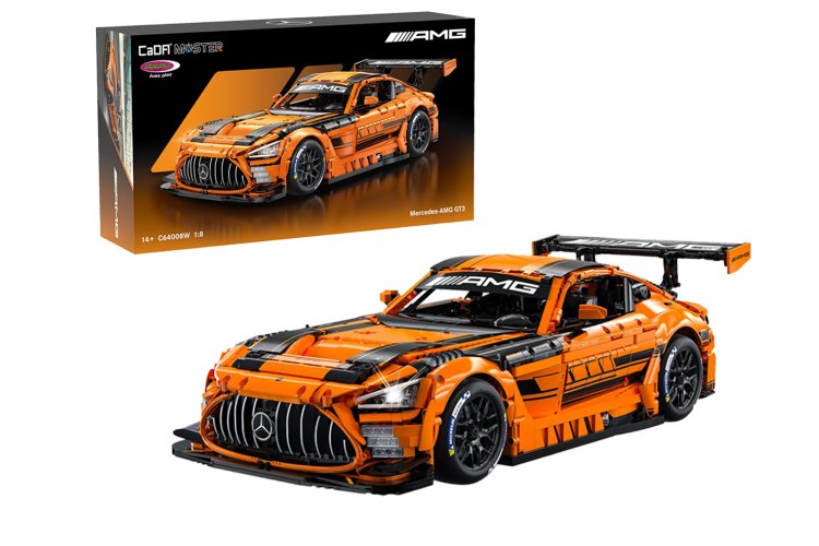 1:8 Jamara 402899 &ndash; CaDA Bricks &ndash; Mercedes-AMG GT3 &ndash; Orange &ndash; Race Car - Jam402899 1a - JAM402899
