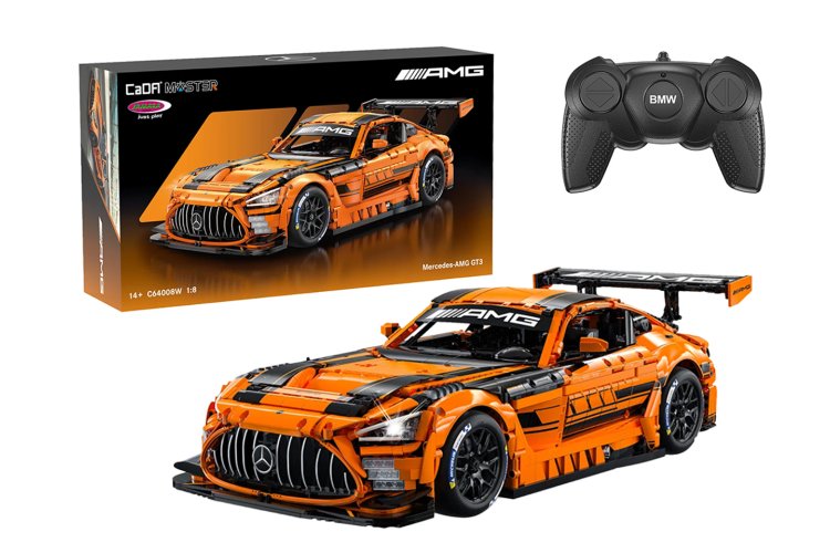 1:8 Jamara 402899 &ndash; CaDA Bricks &ndash; Mercedes-AMG GT3 &ndash; Orange &ndash; Race Car - Jam402899 1x - JAM402899