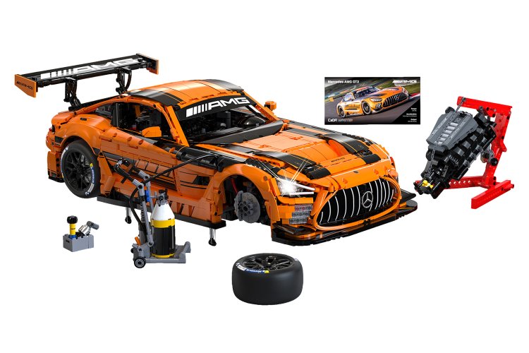 1:8 Jamara 402899 &ndash; CaDA Bricks &ndash; Mercedes-AMG GT3 &ndash; Orange &ndash; Race Car - Jam402899 5 - JAM402899