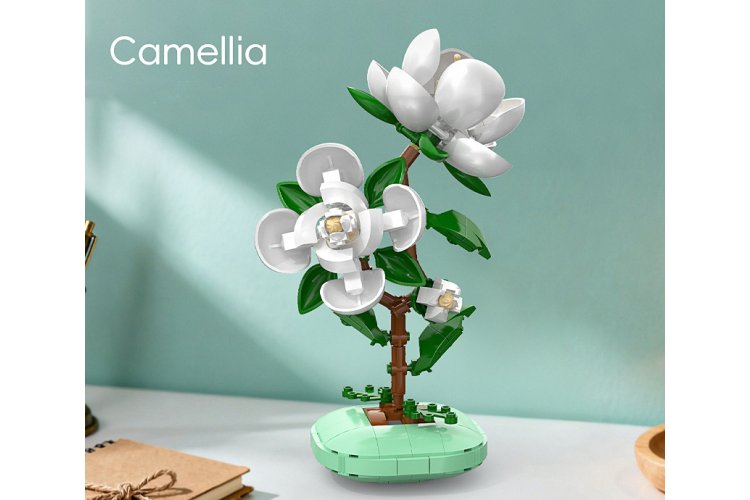 Jamara 402900 - CaDA Bricks Artizan Bloemen - Camelia - 301-delig - Jam402900 4 - JAM402900