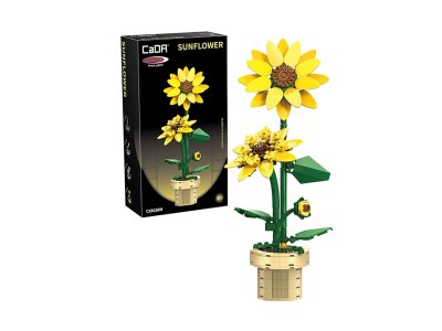 Jamara 402901 - CaDA Bricks Artizan Bloemen - Zonnebloem - 187-delig - Jam402901 1x - JAM402901