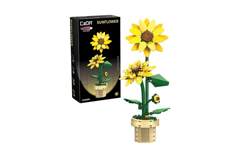 Jamara 402901 - CaDA Bricks Artizan Bloemen - Zonnebloem - 187-delig - Jam402901 1x - JAM402901