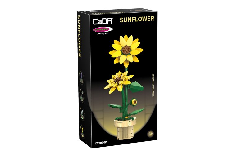 Jamara 402901 - CaDA Bricks Artizan Bloemen - Zonnebloem - 187-delig - Jam402901 2 - JAM402901