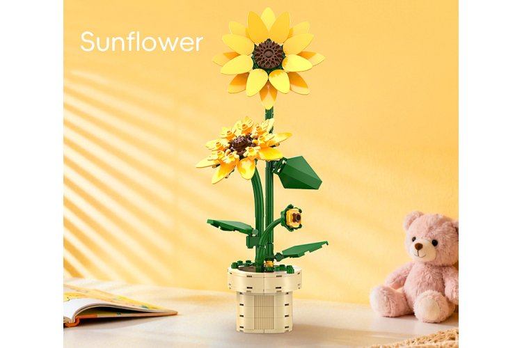 Jamara 402901 - CaDA Bricks Artizan Bloemen - Zonnebloem - 187-delig - Jam402901 4 - JAM402901