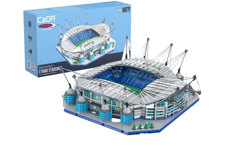1:400 Jamara 402904 - CaDA Bricks - Manchester City FC - Etihad Stadium met LED - Voetbalstadion - Jam402904 1x - JAM402904