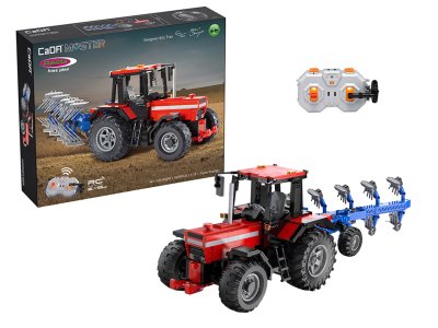 1:17 Jamara 402908 &ndash; RC CaDA Bricks &ndash; Tractor with Plough &ndash; 2.4 GHz &ndash; 1675 Pieces - Jam402908 1 - JAM402908