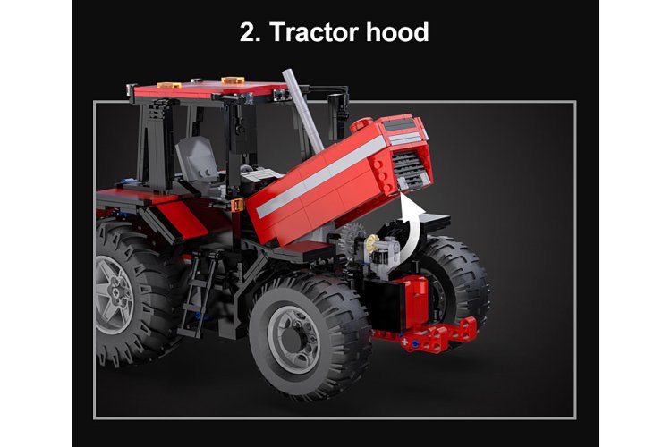 1:17 Jamara 402908 &ndash; RC CaDA Bricks &ndash; Tractor with Plough &ndash; 2.4 GHz &ndash; 1675 Pieces - Jam402908 14 - JAM402908