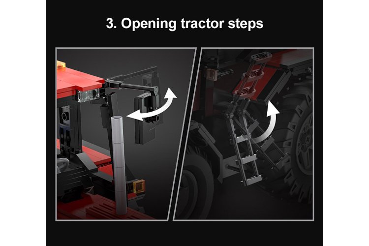 1:17 Jamara 402908 &ndash; RC CaDA Bricks &ndash; Tractor with Plough &ndash; 2.4 GHz &ndash; 1675 Pieces - Jam402908 15 - JAM402908