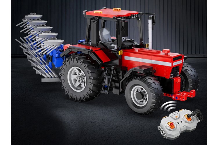 1:17 Jamara 402908 &ndash; RC CaDA Bricks &ndash; Tractor with Plough &ndash; 2.4 GHz &ndash; 1675 Pieces - Jam402908 18 - JAM402908