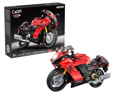 1:6 Jamara 402911 - CaDA Bricks - Suzuki Hayabusa - Rood - Motorfiets - 1043-delig - Jam402911 1 - JAM402911