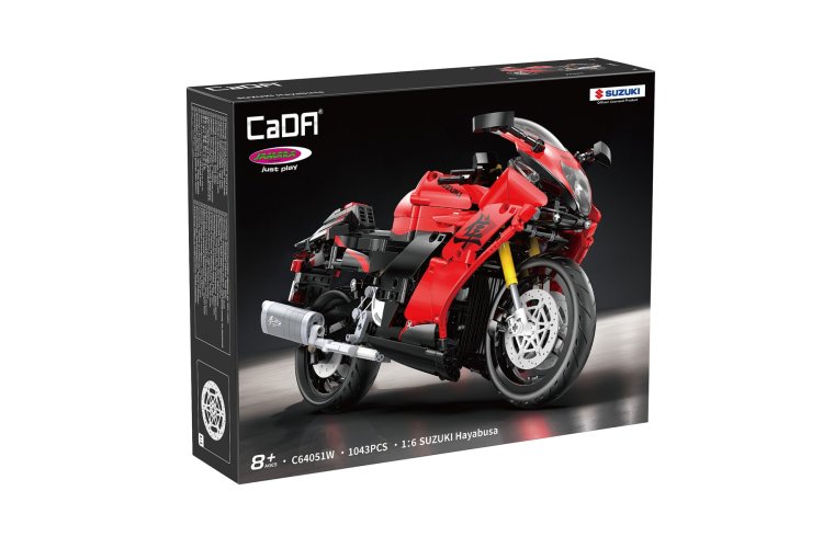 1:6 Jamara 402911 - CaDA Bricks - Suzuki Hayabusa - Rood - Motorfiets - 1043-delig - Jam402911 3 - JAM402911