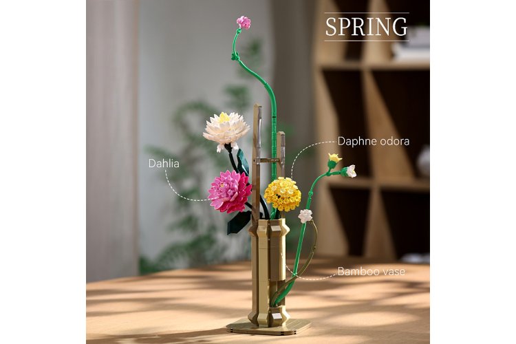 Jamara 402912 - CaDA Bricks Artizan - Bloemenboeket Lente - 613-delig - Jam402912 3 - JAM402912