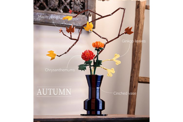 Jamara 402914 - CaDA Bricks Artizan - Bloemenboeket Herfst - 795-delig - Jam402914 3 - JAM402914