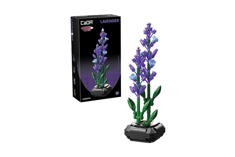 Jamara 402916 - CaDA Bricks Artizan Bloemen - Lavendel - 205-delig - Jam402916 1x - JAM402916