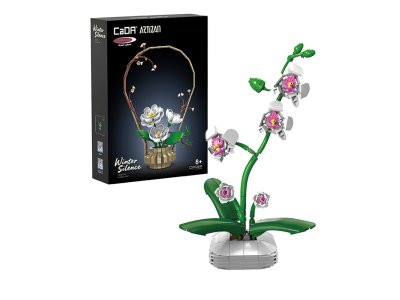 Jamara 402917 - CaDA Bricks Artizan Bloemen - Orchidee - 237-delig - Jam402917 1x - JAM402917