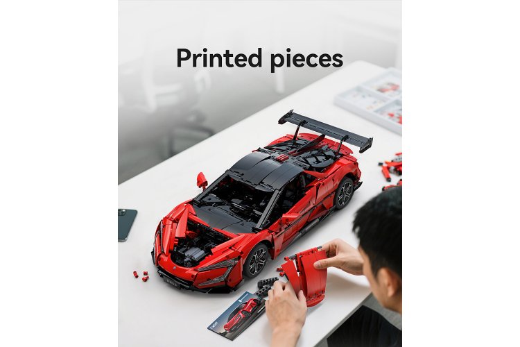 1:8 Jamara 402924 - CaDA Bricks - YangWang U9 - Rood - Hyperauto - 3671-delig - Jam402924 17 - JAM402924