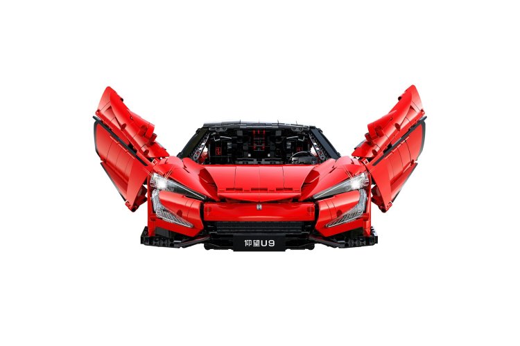 1:8 Jamara 402924 - CaDA Bricks - YangWang U9 - Rood - Hyperauto - 3671-delig - Jam402924 9 - JAM402924