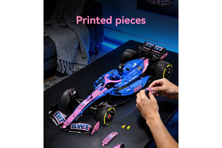 1:8 Jamara 402925 CaDA Bricks - BWT Alpine F1 Team A525 - Blue - 2173 Pieces - Jam402925 11 - JAM402925