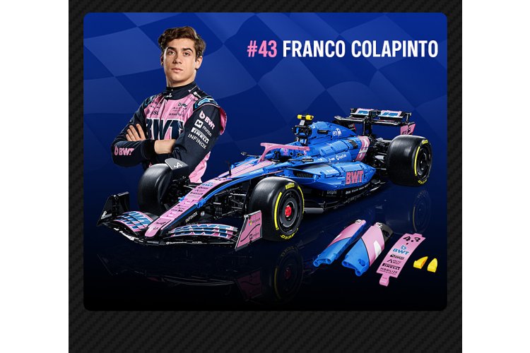 1:8 Jamara 402925 CaDA Bricks - BWT Alpine F1 Team A525 - Blue - 2173 Pieces - Jam402925 13 - JAM402925